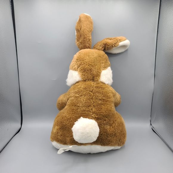 Daekor Vintage Pot Belly Bunny Rabbit Brown White 1979 16” Plush Stuffed Animal - Picture 7 of 16